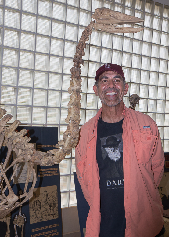 Bob with elephant bird egg